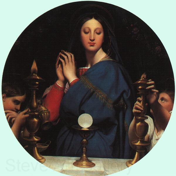 Jean-Auguste Dominique Ingres The Virgin with the Host Spain oil painting art